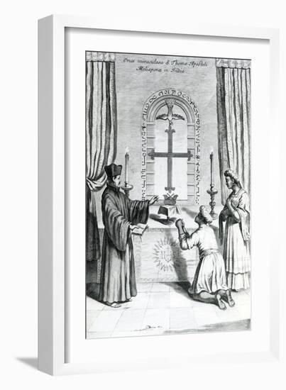 The Shrine of Saint Thomas at Meliapore, 1667-Athanasius Kircher-Framed Giclee Print