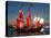The Shtandart Frigate with Scarlet Sails Floats on the Neva River-null-Stretched Canvas