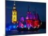 The Shtandart Frigate with Scarlet Sails Floats on the Neva River-null-Mounted Photographic Print