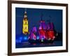 The Shtandart Frigate with Scarlet Sails Floats on the Neva River-null-Framed Photographic Print