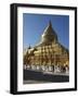 The Shwe Zigon, a Buddhist Temple, Nyaung-U, Near Bagan (Pagan), Myanmar (Burma)-Julio Etchart-Framed Photographic Print