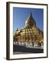 The Shwe Zigon, a Buddhist Temple, Nyaung-U, Near Bagan (Pagan), Myanmar (Burma)-Julio Etchart-Framed Photographic Print