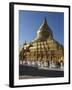 The Shwe Zigon, a Buddhist Temple, Nyaung-U, Near Bagan (Pagan), Myanmar (Burma)-Julio Etchart-Framed Photographic Print