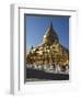 The Shwe Zigon, a Buddhist Temple, Nyaung-U, Near Bagan (Pagan), Myanmar (Burma)-Julio Etchart-Framed Photographic Print