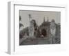 The Shwedagon Pagoda at Rangoon, Burma, C.1860-English Photographer-Framed Premium Giclee Print