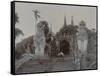 The Shwedagon Pagoda at Rangoon, Burma, C.1860-English Photographer-Framed Stretched Canvas