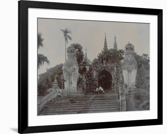 The Shwedagon Pagoda at Rangoon, Burma, C.1860-English Photographer-Framed Giclee Print