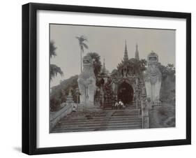 The Shwedagon Pagoda at Rangoon, Burma, C.1860-English Photographer-Framed Giclee Print