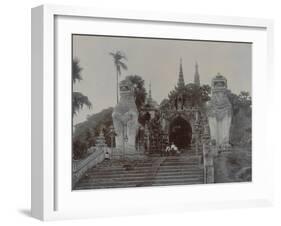 The Shwedagon Pagoda at Rangoon, Burma, C.1860-English Photographer-Framed Giclee Print