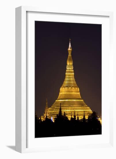 The Shwedagon Pagoda in (Rangoon) Yangon, (Burma) Myanmar-David R. Frazier-Framed Photographic Print