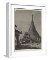 The Shwei Dagon Pagoda at Rangoon-null-Framed Giclee Print