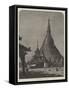 The Shwei Dagon Pagoda at Rangoon-null-Framed Stretched Canvas