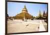 The Shwezigon Pagoda (Shwezigon Paya), a Buddhist Temple Located in Nyaung-U, a Town Near Bagan-Thomas L-Framed Photographic Print