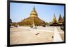 The Shwezigon Pagoda (Shwezigon Paya), a Buddhist Temple Located in Nyaung-U, a Town Near Bagan-Thomas L-Framed Photographic Print