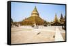 The Shwezigon Pagoda (Shwezigon Paya), a Buddhist Temple Located in Nyaung-U, a Town Near Bagan-Thomas L-Framed Stretched Canvas