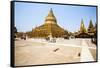 The Shwezigon Pagoda (Shwezigon Paya), a Buddhist Temple Located in Nyaung-U, a Town Near Bagan-Thomas L-Framed Stretched Canvas