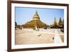 The Shwezigon Pagoda (Shwezigon Paya), a Buddhist Temple Located in Nyaung-U, a Town Near Bagan-Thomas L-Framed Photographic Print