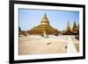 The Shwezigon Pagoda (Shwezigon Paya), a Buddhist Temple Located in Nyaung-U, a Town Near Bagan-Thomas L-Framed Photographic Print