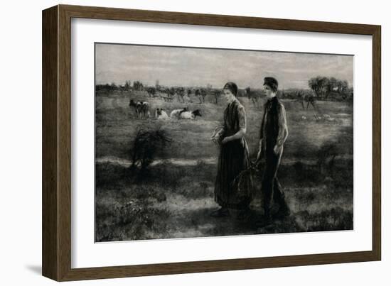 'The Shy Lover', c1890, (1912)-Jozef Israels-Framed Giclee Print