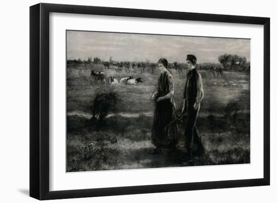 'The Shy Lover', c1890, (1912)-Jozef Israels-Framed Giclee Print