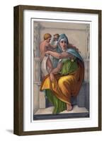 The Sibyl of Delphi-Michelangelo Buonarroti-Framed Giclee Print