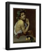 The Sick Bacchus, 1591-Caravaggio-Framed Premium Giclee Print