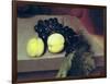 The Sick Bacchus, Detail of Peaches and Grapes, 1591-Caravaggio-Framed Giclee Print