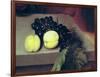 The Sick Bacchus, Detail of Peaches and Grapes, 1591-Caravaggio-Framed Giclee Print