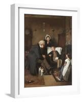 The Sick Boy, C.1857-Joseph Clark-Framed Premium Giclee Print