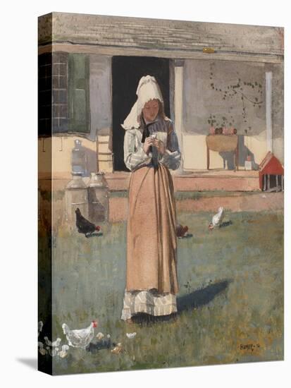 The Sick Chicken, 1874-Winslow Homer-Stretched Canvas