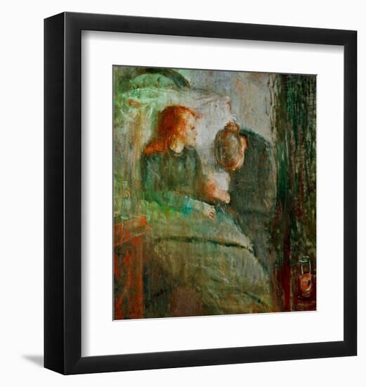 The Sick Child 2, 1896-Edvard Munch-Framed Giclee Print