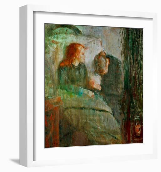 The Sick Child 2, 1896-Edvard Munch-Framed Giclee Print