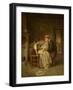 The Sick Child, C.1870-75 (Oil on Panel)-Paul Seignac-Framed Giclee Print