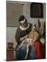 The Sick Child, Ca 1663-Gabriel Metsu-Mounted Giclee Print