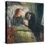 The Sick Child-Edvard Munch-Stretched Canvas