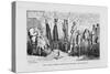 "The Sick Goose and the Council of Health," a Satire on Patent Medicines-George Cruikshank-Stretched Canvas