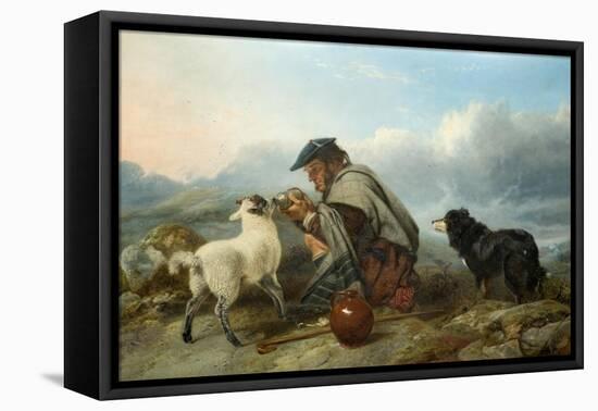 The Sick Lamb, 1853-Richard Ansdell-Framed Stretched Canvas