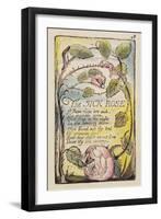 The Sick Rose', Plate 48 from 'Songs of Innocence and of Experience' [Bentley 39] C.1789-94-William Blake-Framed Giclee Print