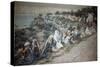 The Sick Waiting For Jesus to Pass-James Tissot-Stretched Canvas
