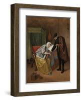 The Sick Woman, c. 1663-66-Jan Havicksz. Steen-Framed Giclee Print