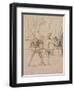 The Side-Show-Honoré Daumier-Framed Giclee Print