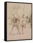 The Side-Show-Honoré Daumier-Framed Stretched Canvas