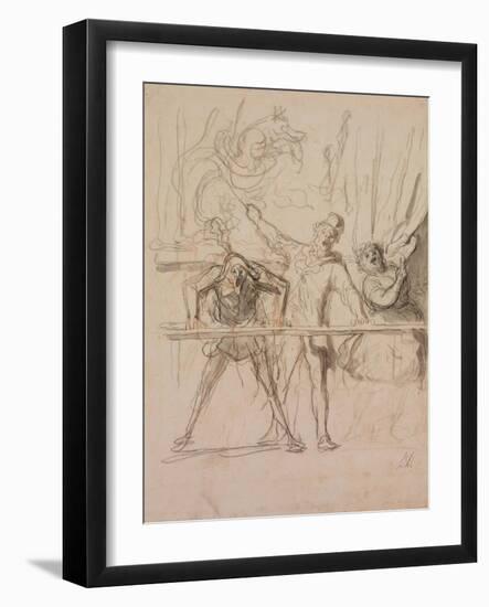 The Side-Show-Honoré Daumier-Framed Giclee Print