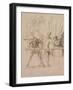 The Side-Show-Honoré Daumier-Framed Giclee Print