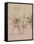 The Side-Show-Honoré Daumier-Framed Stretched Canvas