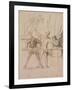 The Side-Show-Honoré Daumier-Framed Giclee Print