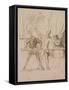 The Side-Show-Honoré Daumier-Framed Stretched Canvas