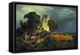 The Siege, 1848-Carl Friedrich Lessing-Framed Stretched Canvas