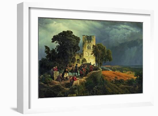 The Siege, 1848-Carl Friedrich Lessing-Framed Giclee Print