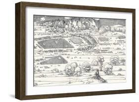 The Siege of a Fortress Ii, 1527-Albrecht Dürer-Framed Giclee Print